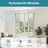 YANGTE Fly Screens for Windows 4 Pack 130x150 cm with 4 Rolls Velcro Tape view 2