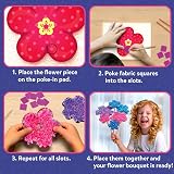 Skillmatics Poke-in Art Flower Bouquet Mess-Free Craft Kit view 4