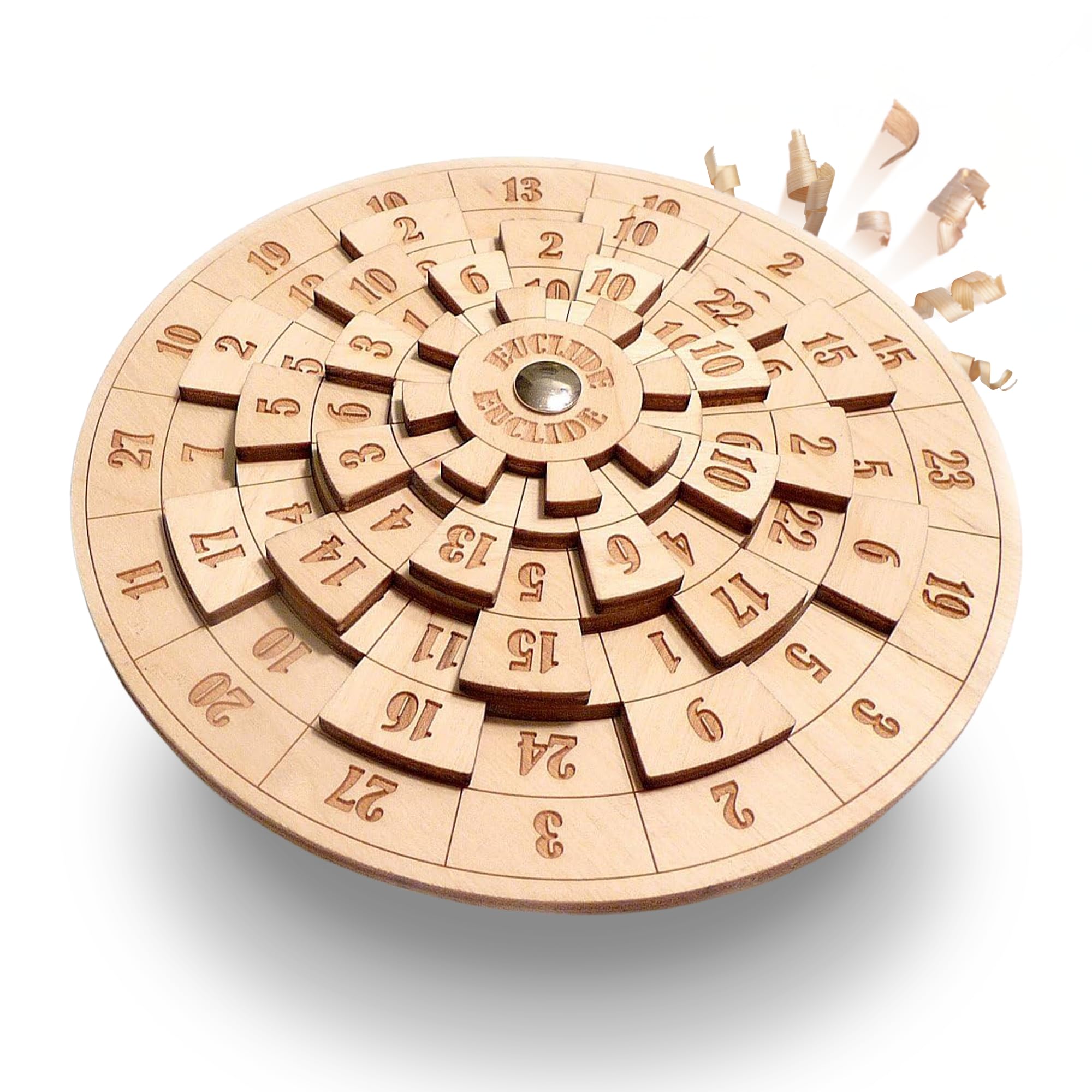 Logica Puzzles Art. Euclide - Brain Teaser in Fine Wood - Difficulty 4/6 Extreme - Mathematical Puzzle