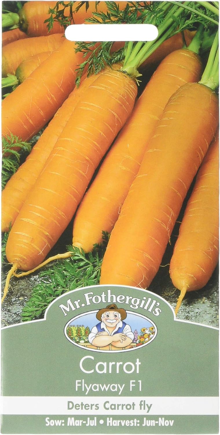 Mr Fothergill's 22481 Vegetable Seeds, Carrot Flyaway F1, Orange