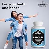 Vitamaze Calcium Tablets High Strength 400 mg Vegan 180 Tablets 3 Months view 8