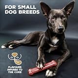Tasty Bone Nylon Dog Chew Toy Bacon for Small Dogs Indestructible UK Made view 3