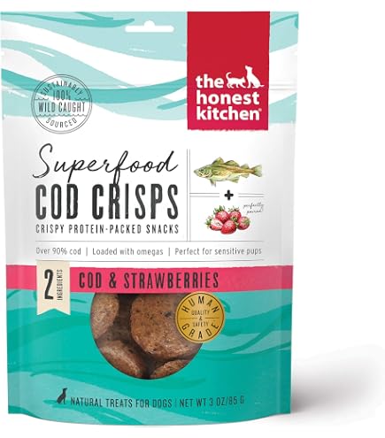 Amazon.com : The Honest Kitchen Superfood Cod Crisps Dog Treats