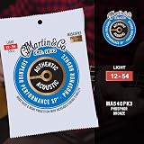 Martin Authentic Acoustic Light 12-54 Phosphor Bronze 3 Pack MA540PK3 view 4