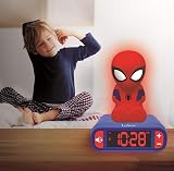 LEXIBOOK Spider-Man Nightlight Alarm Clock Kids This vibrant blue red RL800SP view 6