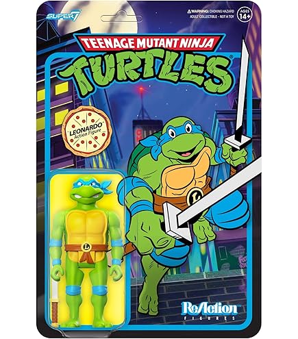 Amazon.com: SDCC 2019 Exclusive SUPER7 Reaction TMNT Pizza