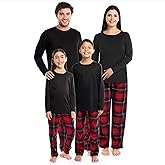 Fruit of the Loom Men Matching Holiday Family Sleep Pajama Set for Women, Men, and Kids