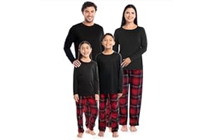 Fruit of the Loom Men Matching Holiday Family Sleep Pajama Set for Women, Men, and Kids