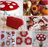 DIVINA VITAE Burgundy Felt Sheets 7 x 11 in 10 Pcs Crafts Sewing view 7