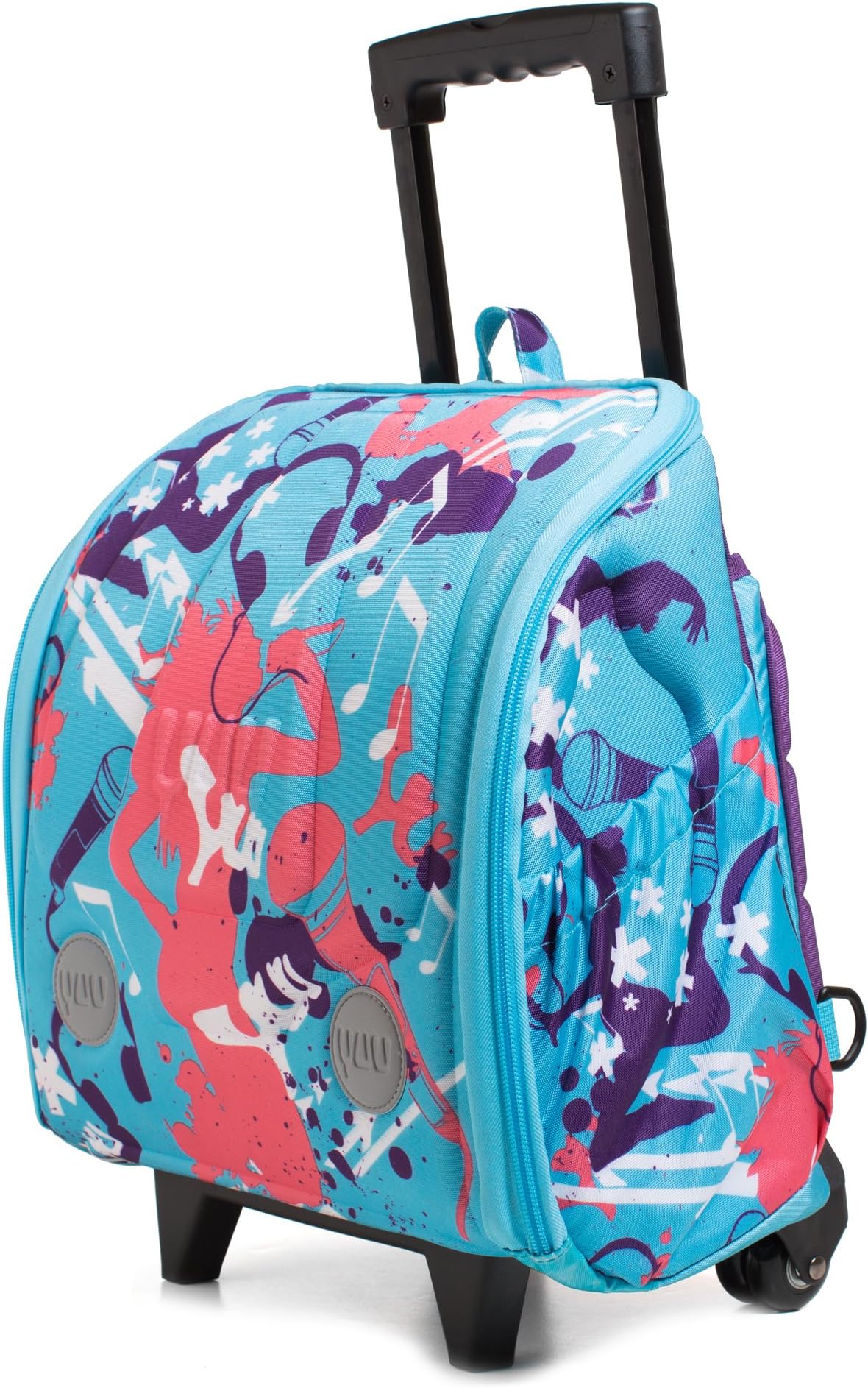 SALE! Save 20% YUUpuul pull along bag MUUSIC Aqua - pull along or backpack travel YUUbag