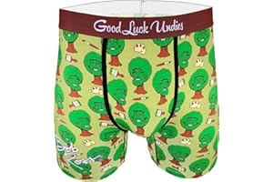 Good Luck Undies Men's Bob Ross Boxer Brief Underwear