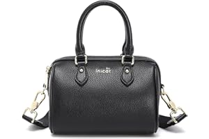 AOCINA INICAT Barrel Bag for Women Top Handle Satchel Shoulder Boston Bags Crossbody Purse Handbag with Detachable Long Strap