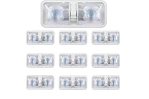 ANYPOWK 12 Volt LED RV Lights with ON/Off Switch - Neutral 4000-4500K 7W 800LM, Interior Lighting for RV Van Trailer Camper Boat - Pack of 10