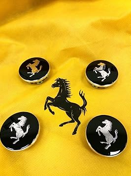 Ferrari Kit de tapacubos para Centro de Blcak PN 70001466,70004869