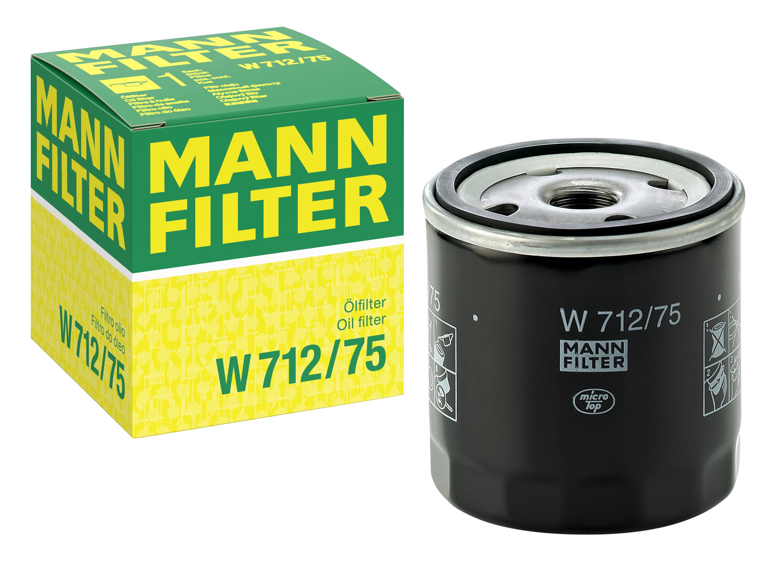 MANN-FILTER W 712/75 Oil Filter - for Cars + Transporters