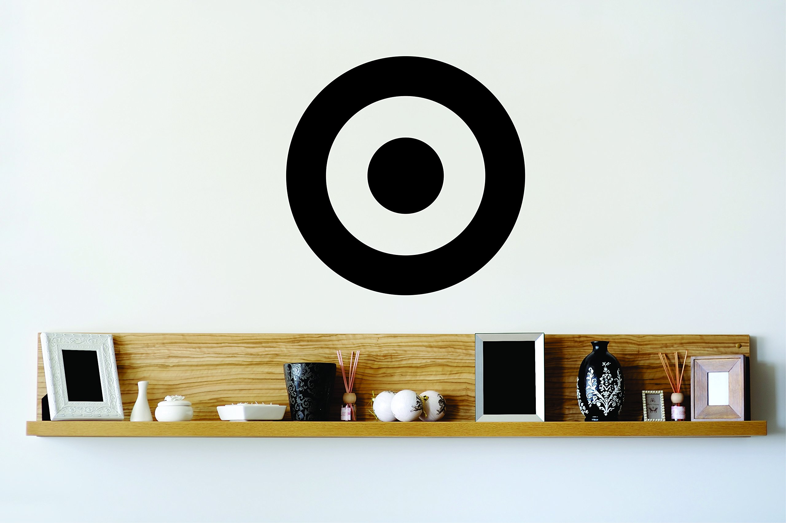 Design With Vinyl Zzz 3951 Bulls Eye Target Shot Aim Circle Stylish Wall Decal Home Decoration Picture Art 12 X 12 Inch Black On Galleon Philippines