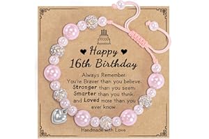 GBTBYS Happy Birthday Bracelet Gifts for 9-18 Year Old, Birthday Natural Stone Bracelet Birthday Gift Ideas for Age 9 to 18 D