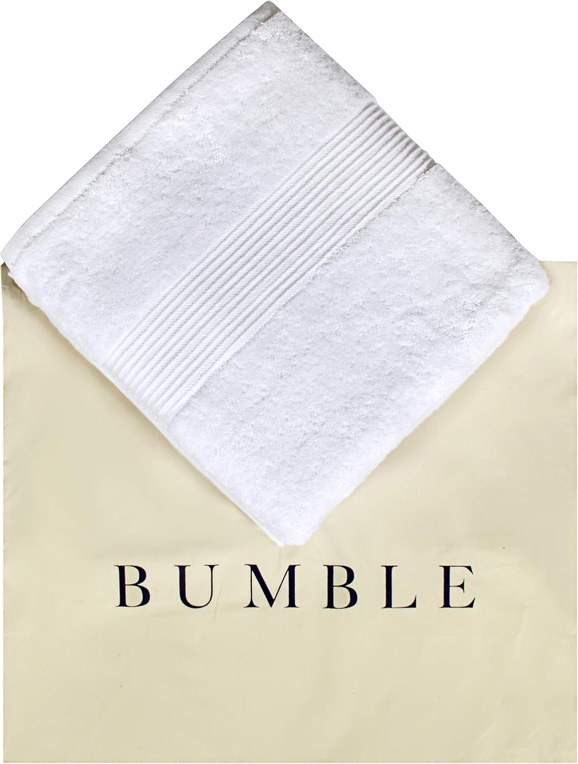 Bliss Luxury Combed Cotton Bath Towels - 27" x 54" Standard Size Premium Quality Bath Sheet - 650 GSM - Soft, Absorbent (White): Kitchen & Dining