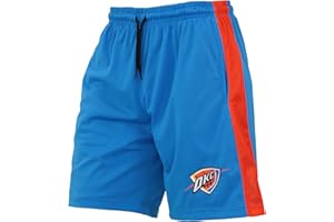 FISLL NBA Adult Men’s Basketball Shorts, Athletic Fit, Side Pockets, and Embroidered Team Logo- Officially Licensed