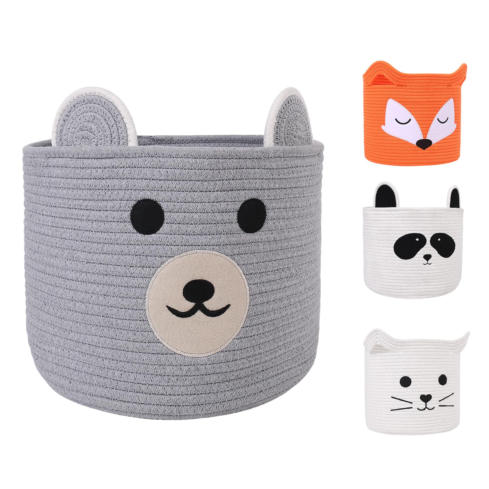 ACOHSY 30x30cm Storage Basket for Children - Multifunctional Toy & Laundry Basket - Ideal for Nursery, Baby & Kids — image 1