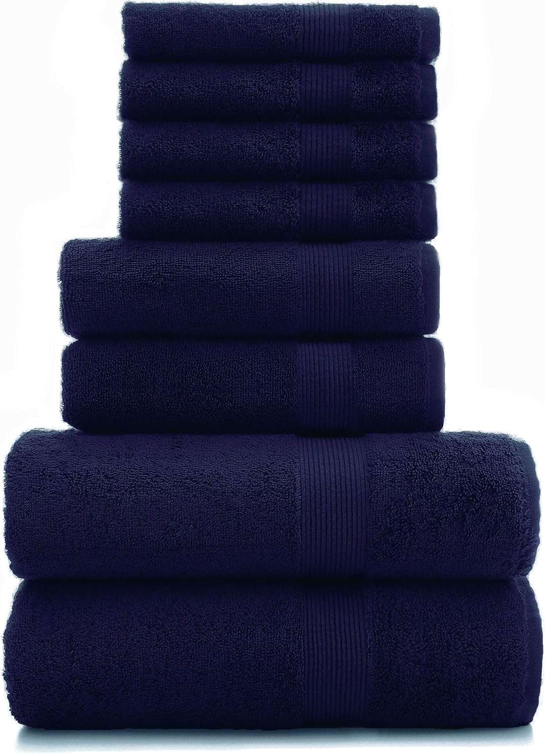 Premium Turkish Cotton Wide Lined Border Eco-Friendly and Long Stable Washcloth (Plum, Set of 12): Home & Kitchen