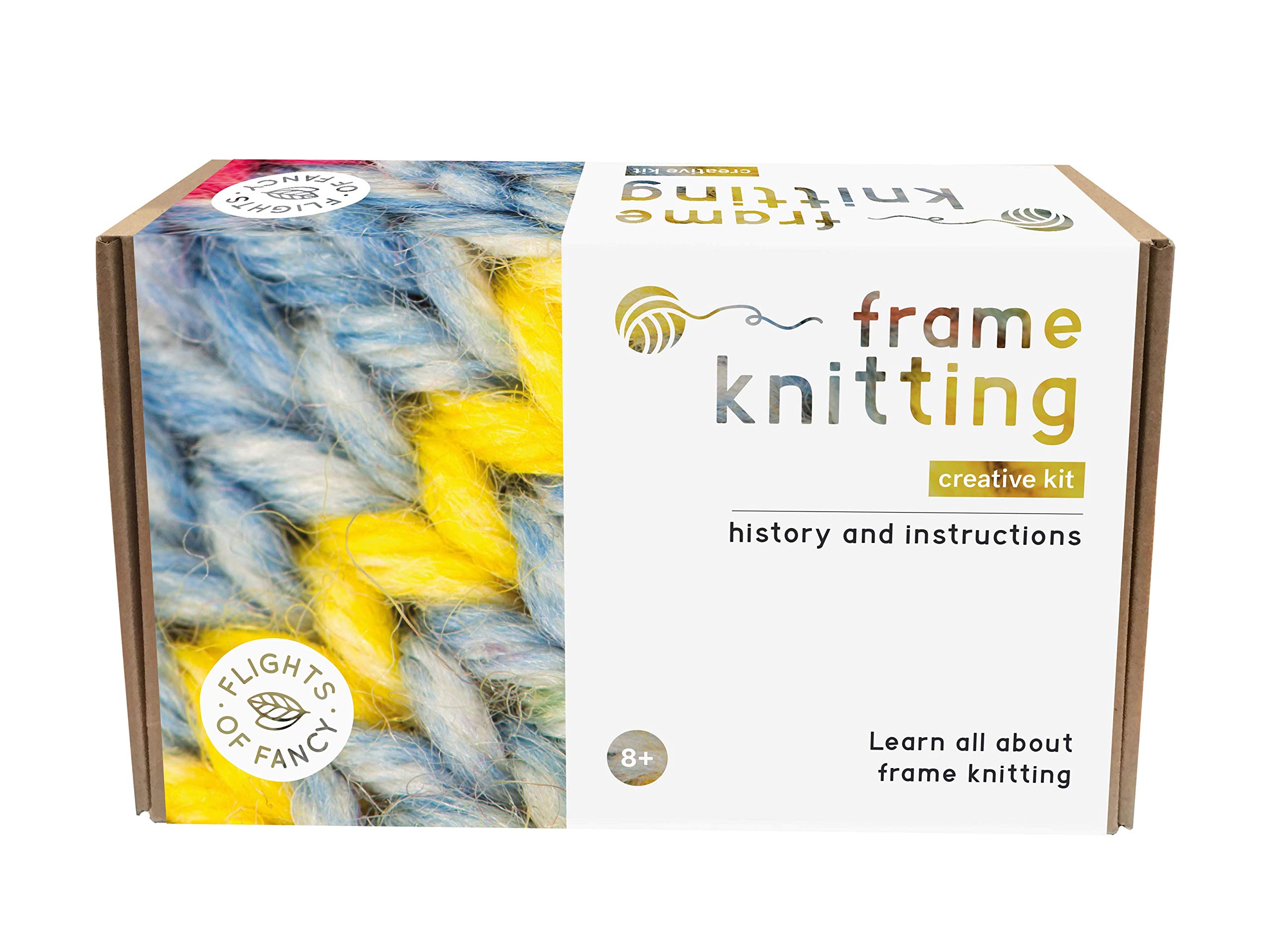 Flights of Fancy 85806 Frame Knitting Creative Kit, Brown, White