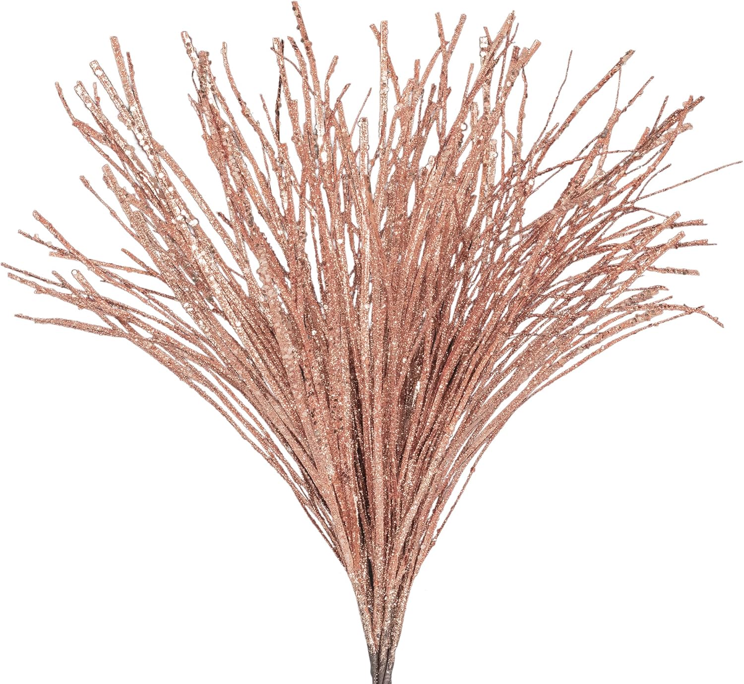 Tree Toppers - KI Store Christmas Tree Picks Spray Set of 12 Rose Gold Christmas Tree Topper Picks for Xmas Halloween Tree Wreath Garland Bouquet Tree Topper Decoration