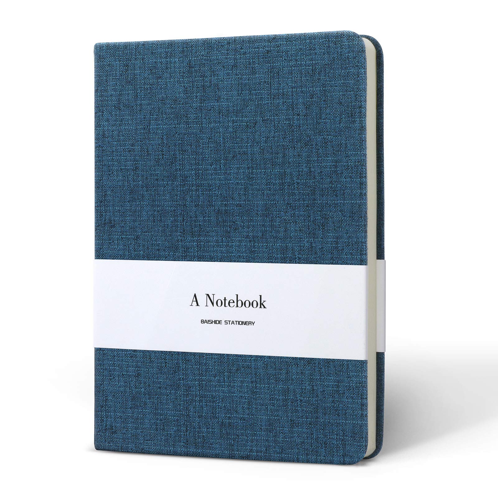 KKDragon Notebook Journal Notepad Lined Paper & Blank Paper Total 132 Sheets (264 Pages) Hard Cover with Art Cloth Blue