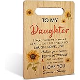 Gifts For Daughter, Recipe For A Special Bamboo Cutting Board Present, Mother's Day Birthday Christmas Gifts For Best Daughter From Mom, Home Kitchen Decorations, Wood Charcuterie Boards -59