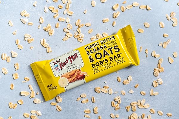 BOB’S RED MILL 5PK PB BANANA & OATS BAR, 5 BARS (PACK OF 1) – NON GMO, GLUTEN FREE, KOSHER