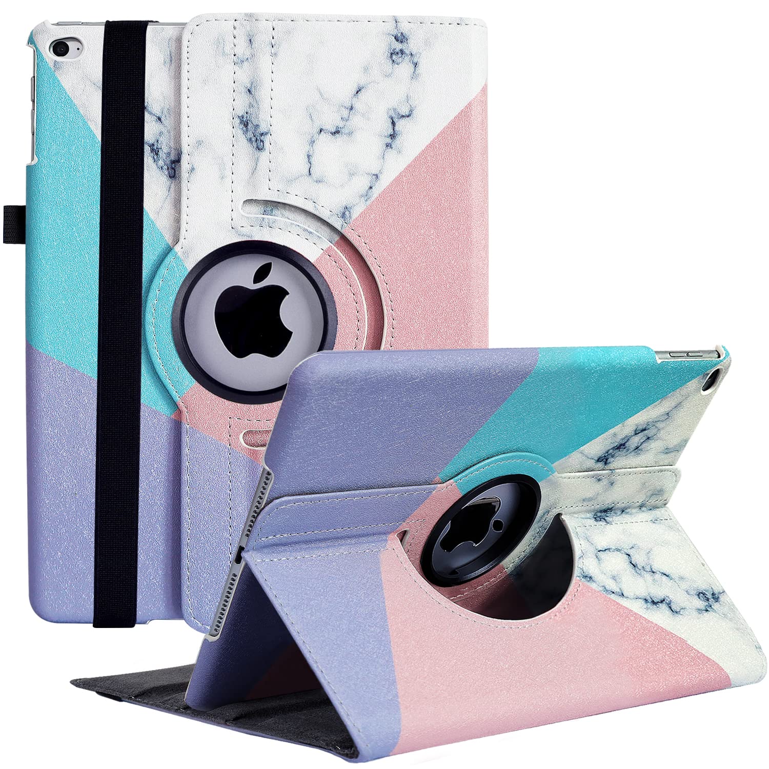 Photo 1 of Rotating Case for iPad 9.7 Inch 2018 2017 / iPad Air 2 Case - 360 Degree Rotating Stand Protective Cover with Auto Sleep Wake for iPad 9.7 inch (6th Gen, 5th Gen) / iPad Air 2/ iPad Air (Mark)