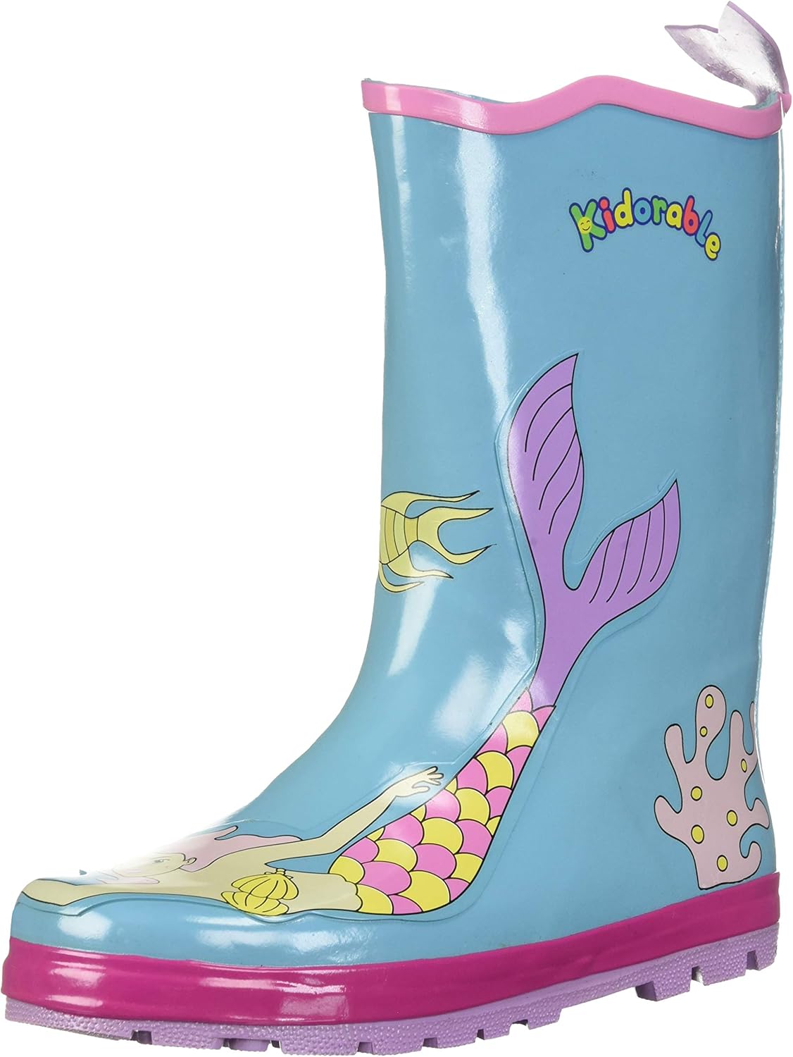 Kidorable Blue Mermaid Natural Rubber Rain Boots w/Fun Amazon.ca