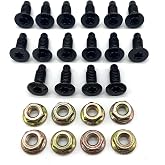 Region Offroad CJ YJ Grade 8 Windshield Hinge Torx Screws and Nuts | Compatible with Jeep CJ5 CJ7 CJ8 Wrangler YJ 1976-1995