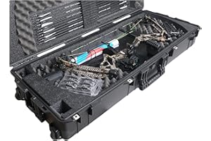 Case Club Parallel Limb Compound Bow Case Gen2. Pre-Cut, Wheeled, Waterproof, Lockable.