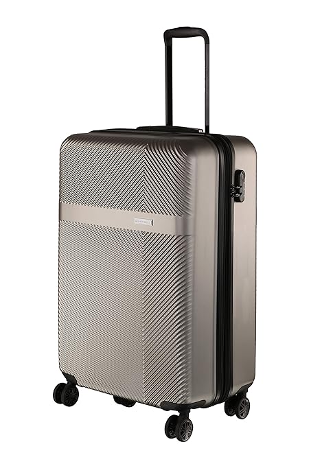 Nasher Miles Fifth Avenue Expander Hard-Side Polycarbonate Cabin Luggage Grey 20 Inch | 55CM Trolley Bag
