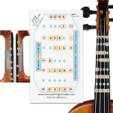 Fantastic Finger Guide Violin Finger Guide, Note Stickers for Beginners 4/4 | Violin stickers for the adult beginner, an alternative to violin finger tape for learning notes and practicing finger spacing