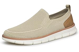 AFB Men's Slip On Walking Shoes Mesh Loafers Lightweight Comfortable Fashion Casual Sneakers
