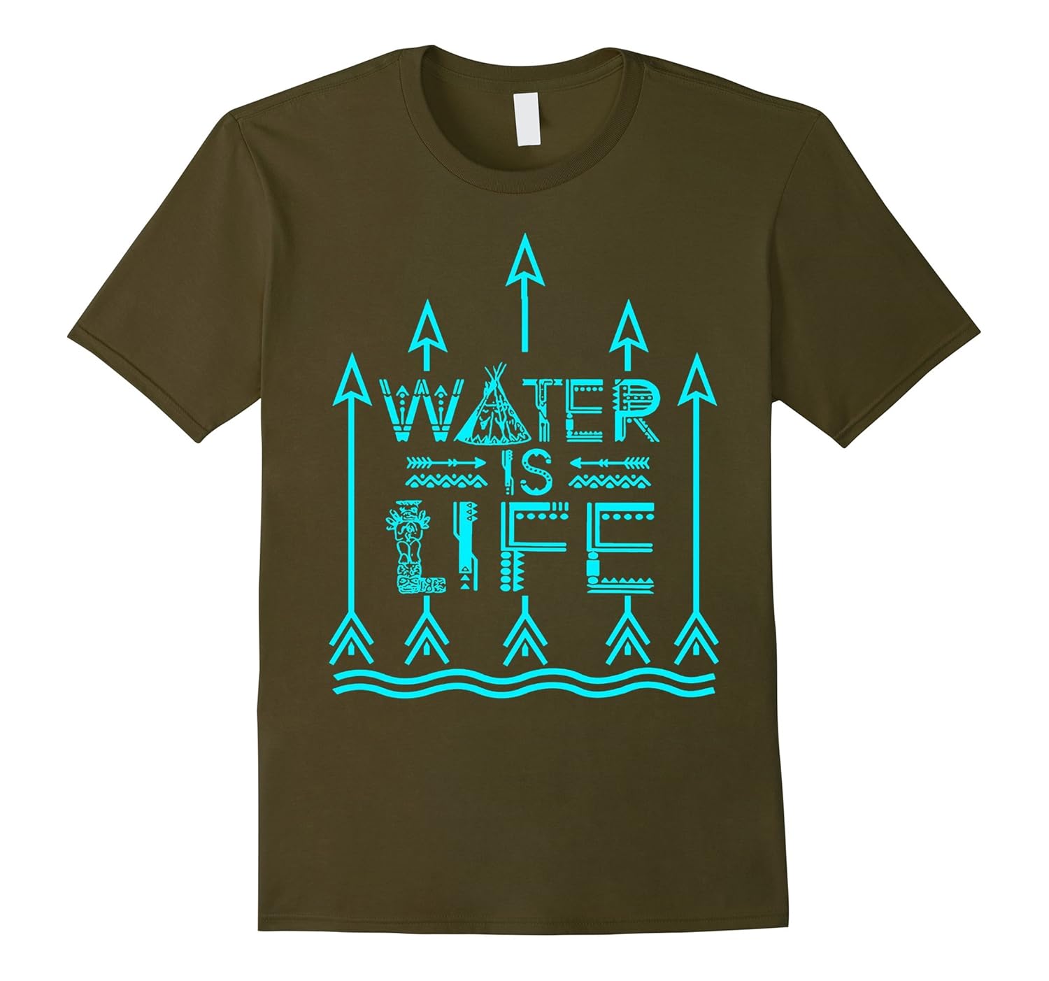 Water Is Life t shirts, MNI WICONI t Shirts-CL – Colamaga