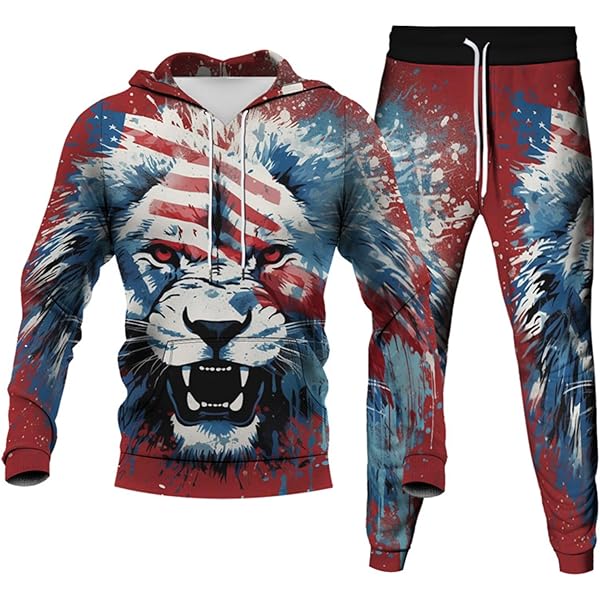 Amazon.com: URVIP Unisex Adult 3D Printed Hoodie Pants Two