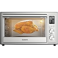 Galanz GT12SSDAN18 Combo 8-in-1 Air Fryer Toaster Oven, Convection Oven with Rotisserie & Dehydrator, 6 Accessories…