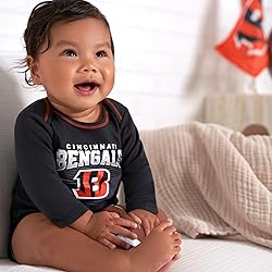 Gerber Unisex Baby NFL 2 Pack Long Sleeve Onesie