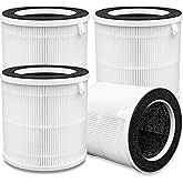 Slirceods KQ-31 Air Filter Replacement for Air Purifier Compatible with Aucleia &AIRTOK& KQLKJ Air Purifiers Filter,Item model number:KQ-31 For iooo K31 Air Purifiers Filter(4-Pack)