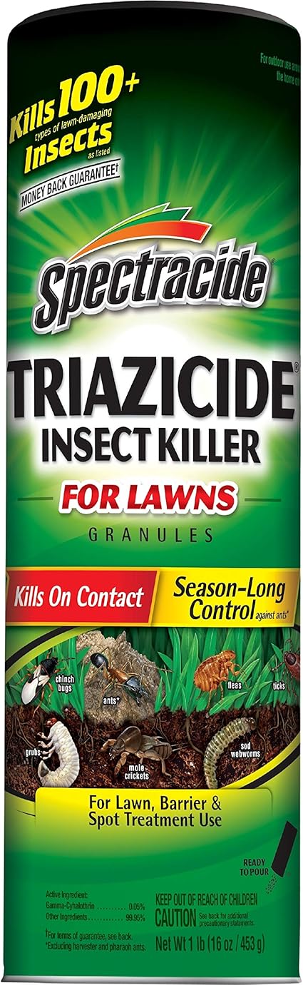 Amazon Com Spectracide Triazicide Insect Killer For Lawns Granules 1 Pound 12 Pack Garden Outdoor