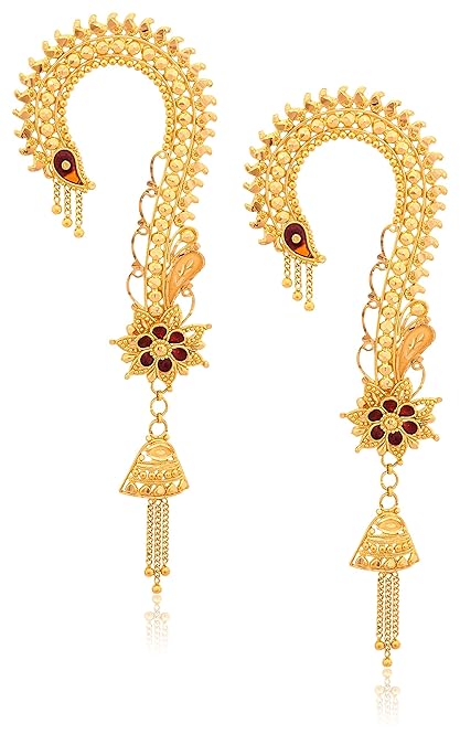 Buy Senco Gold 22k Yellow Gold Drop Earrings At Amazon In