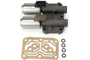 FANHAY 28260-PRP-014 Transmission Dual Linear Shift Solenoid for Dual Linear Solenoid with Gasket for Acura Rsx 2002-2006, Tsx 2004-2008, for Honda Accord CR-V Element 2003-2008 Replace 28260PRP014