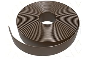 NickHouse 2" x20' ft Vinyl Strap Outdoor Patio Lawn Furniture Repair Strap Strapping Matte Finish (Brown) + 20 Free Rivets!