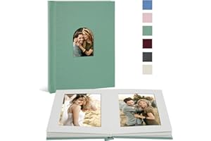 Vienrose Premium Small Photo Album 4x6 for 20 Pictures, Linen Cover Photo Book with Writing Space, Ideal for Wedding Albums, Baby Books, and Travel Journals