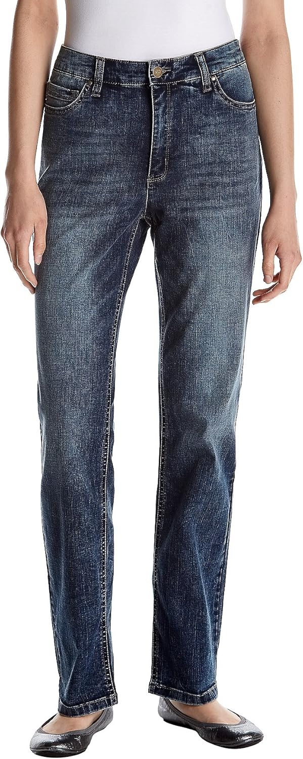 Jones New York Womens Lexington Straight Denim Jean Amazon.ca