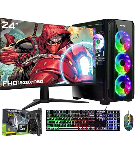 AQVIN AQ80 RGB Gaming Tower Desktop, Intel Core i7 Processor
