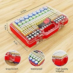 Battery Organizer Storage Holder Box Case with